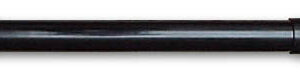 Black cylindrical pipe or tube