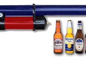 Beer launcher with assorted beer bottles