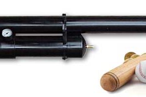 Potato cannon with baseball bat and balls