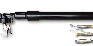 Underwater speargun with multiple fish-shaped lures