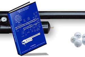Golf ball launcher kit with manual and balls
