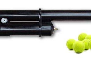 Tennis ball launcher with several tennis balls