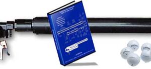 Golf ball launcher with instruction manual and balls